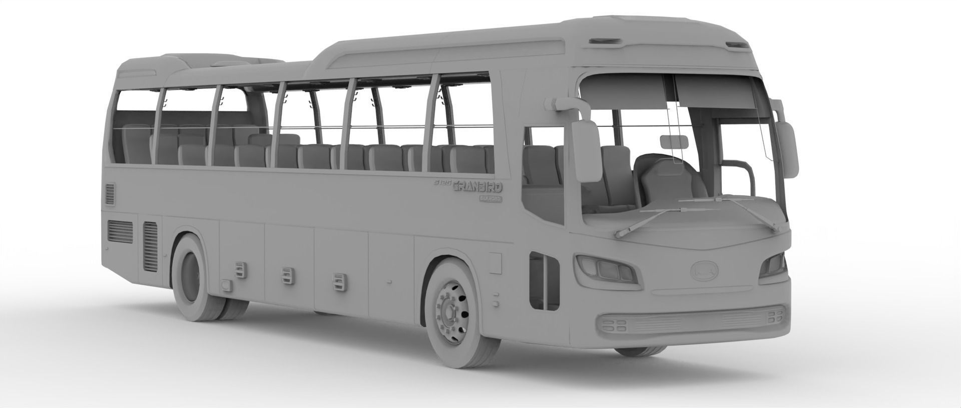 Kia Granbird Silkroad 3D model | CGTrader