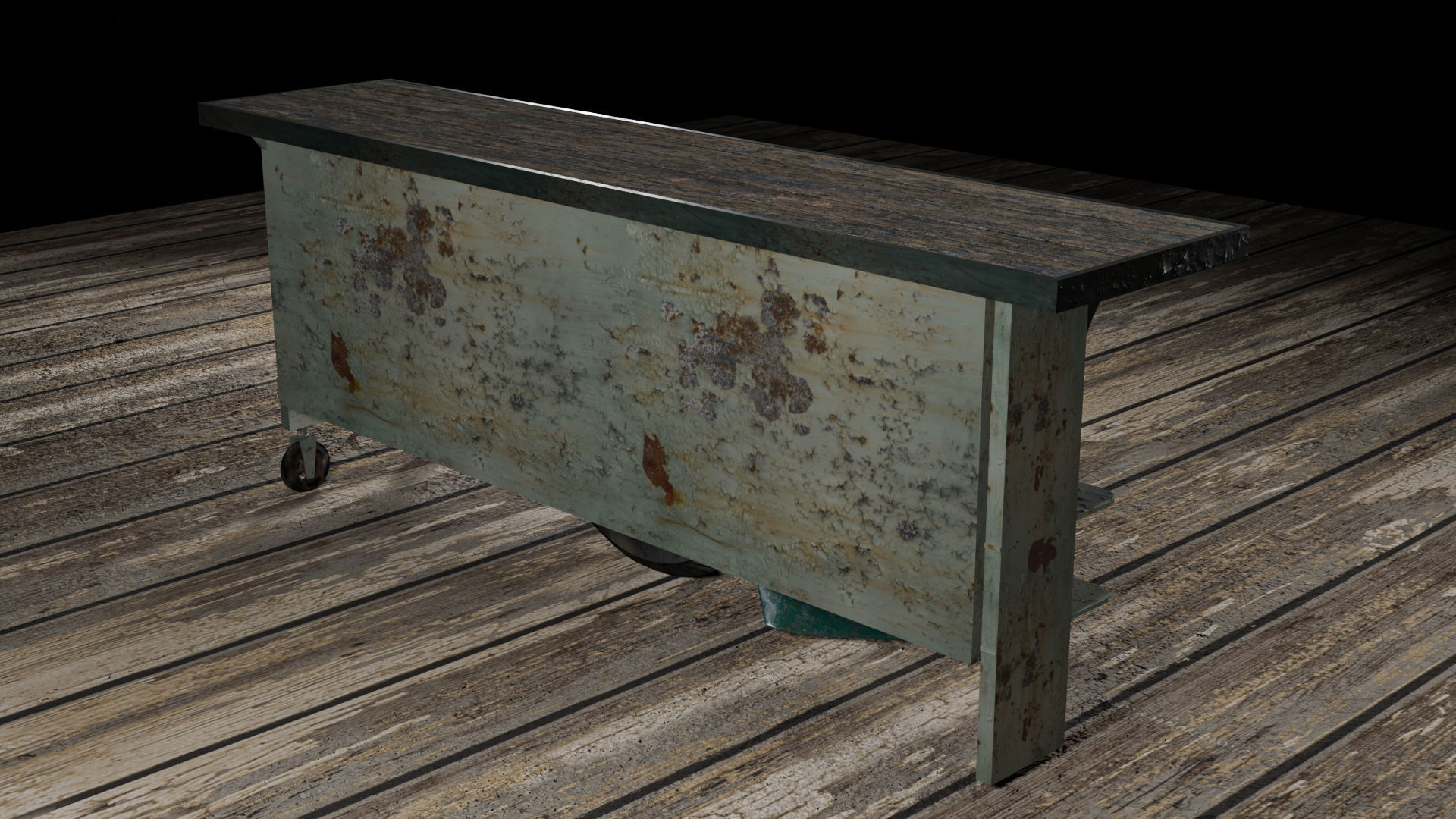 Table- Vehicle desk bed 3D model_5