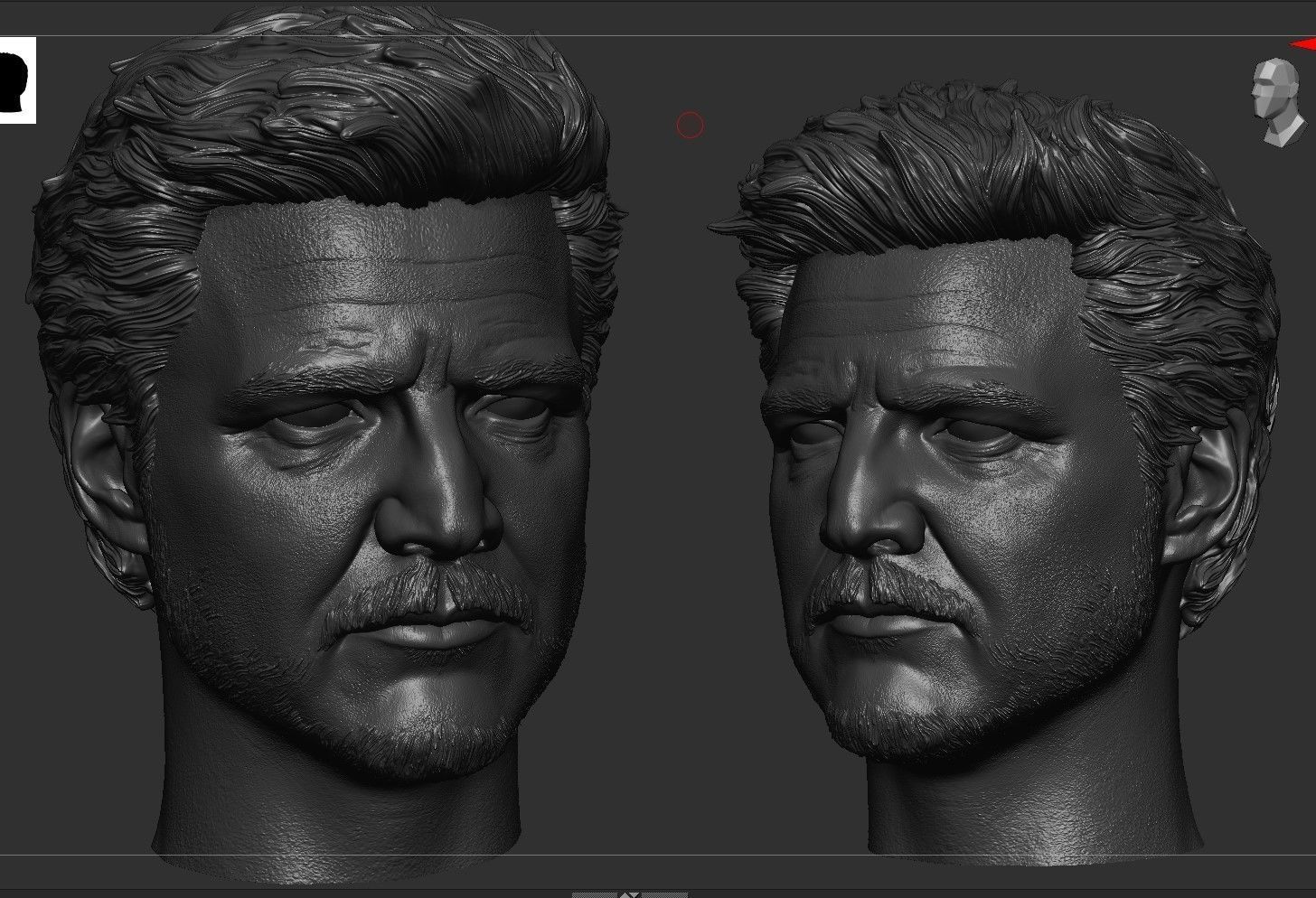 Pedro Pascal - Joel Head 3D print model_3