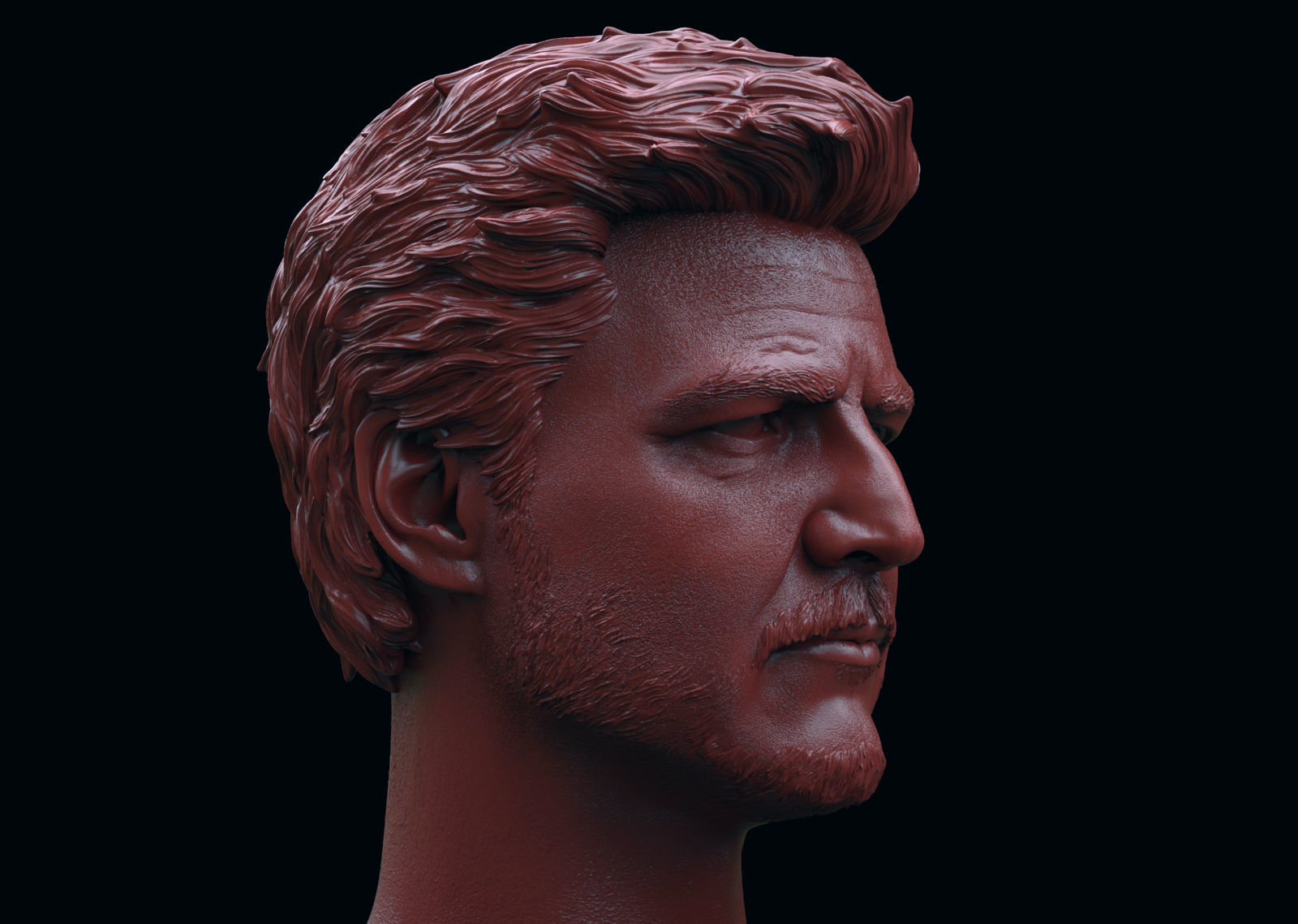 Pedro Pascal - Joel Head 3D print model_1