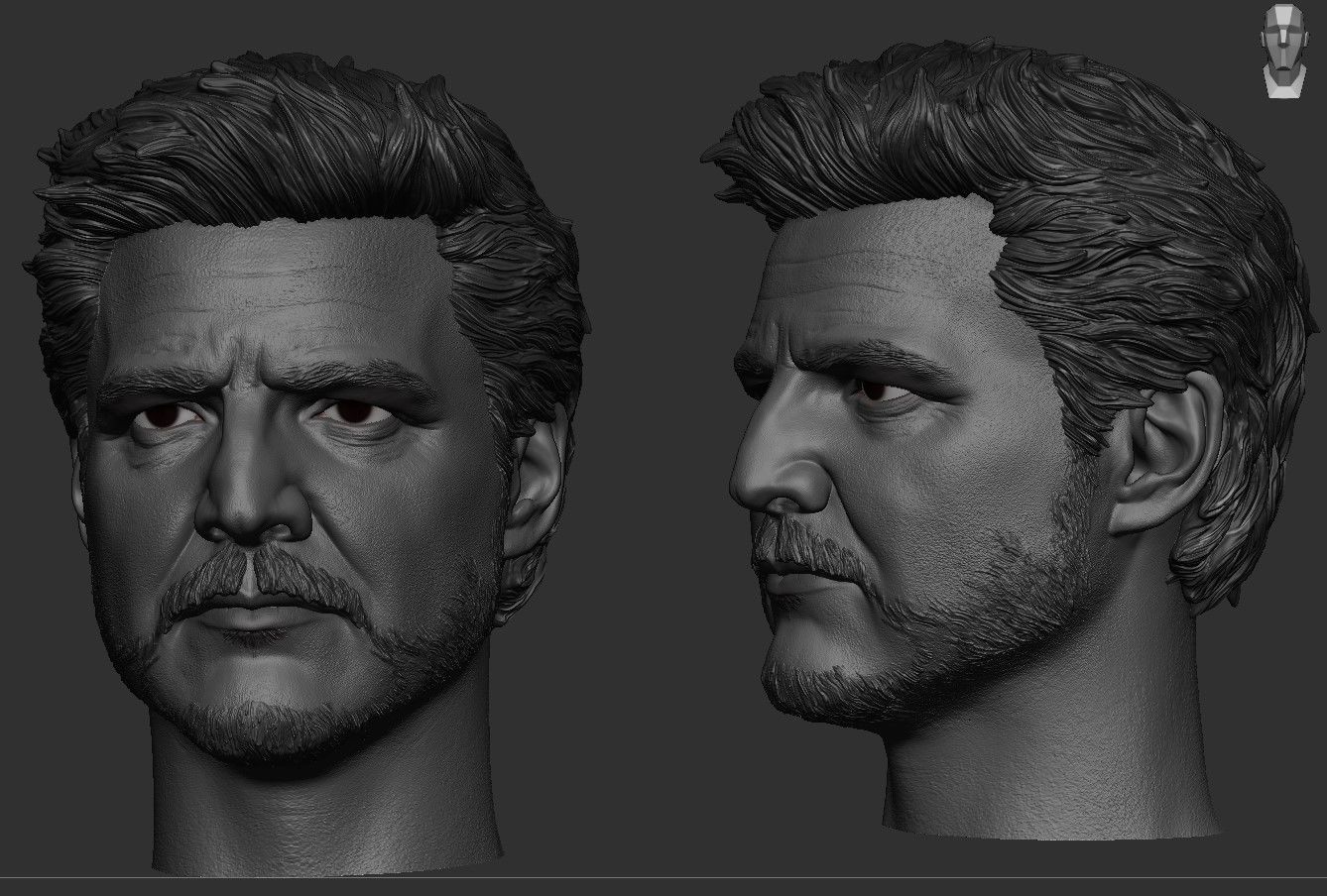 Pedro Pascal - Joel Head 3D print model_5