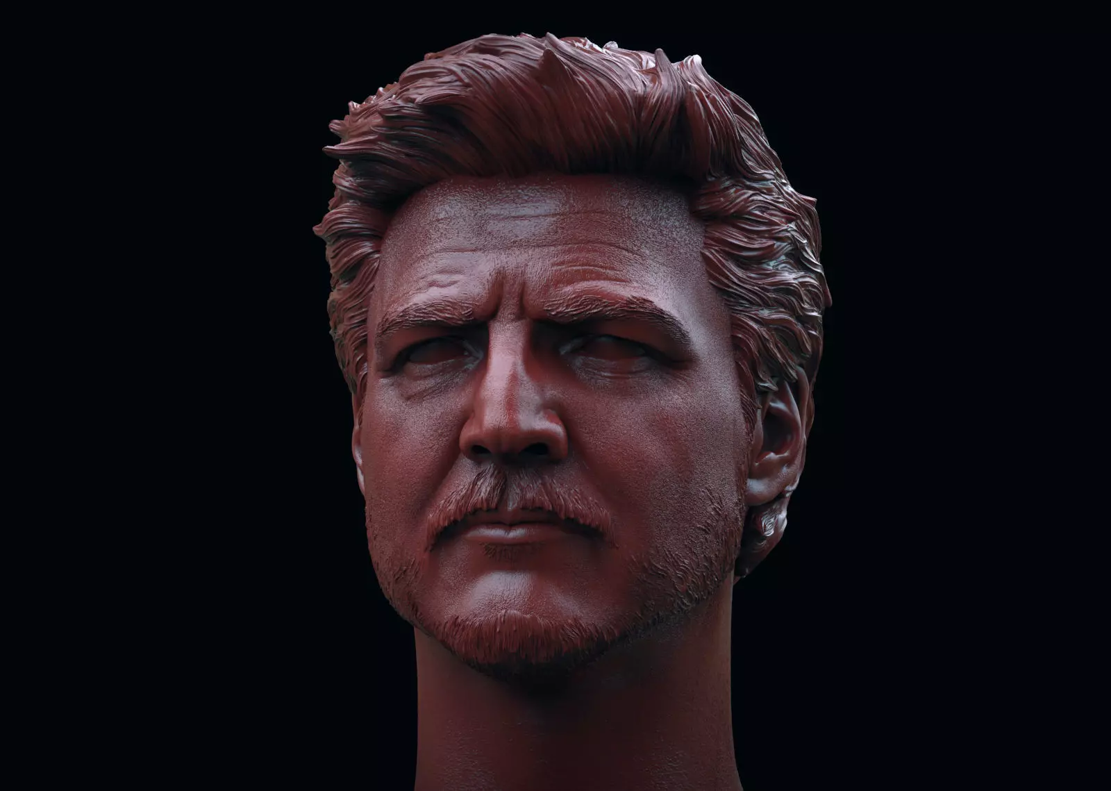Pedro Pascal - Joel Head 3D print model_0
