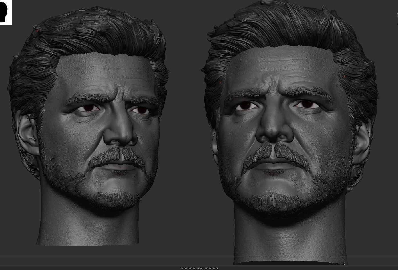 Pedro Pascal - Joel Head 3D print model_4