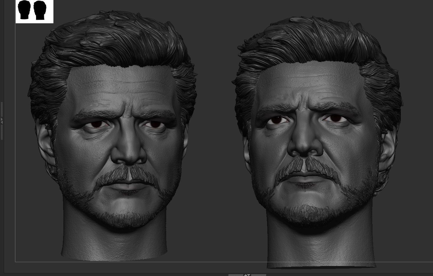 Pedro Pascal - Joel Head 3D print model_6