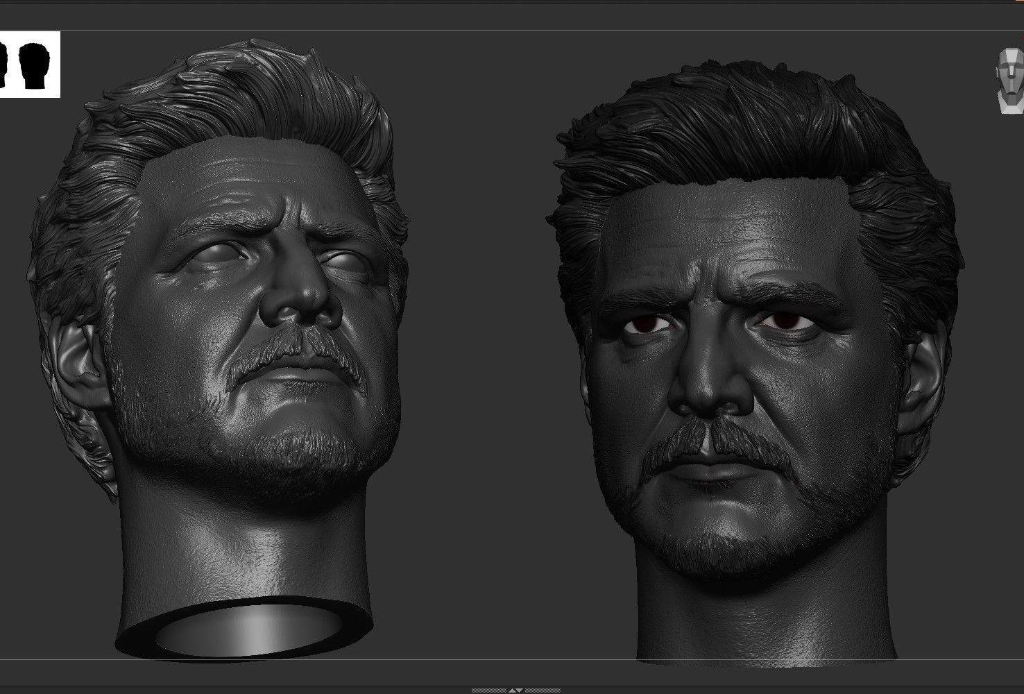 Pedro Pascal - Joel Head 3D print model_7