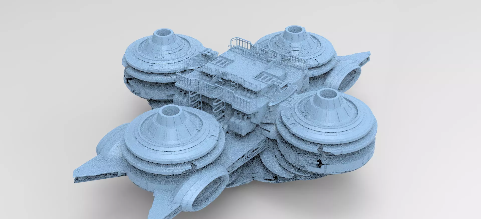 Floating Desert platform 5 3D model_0