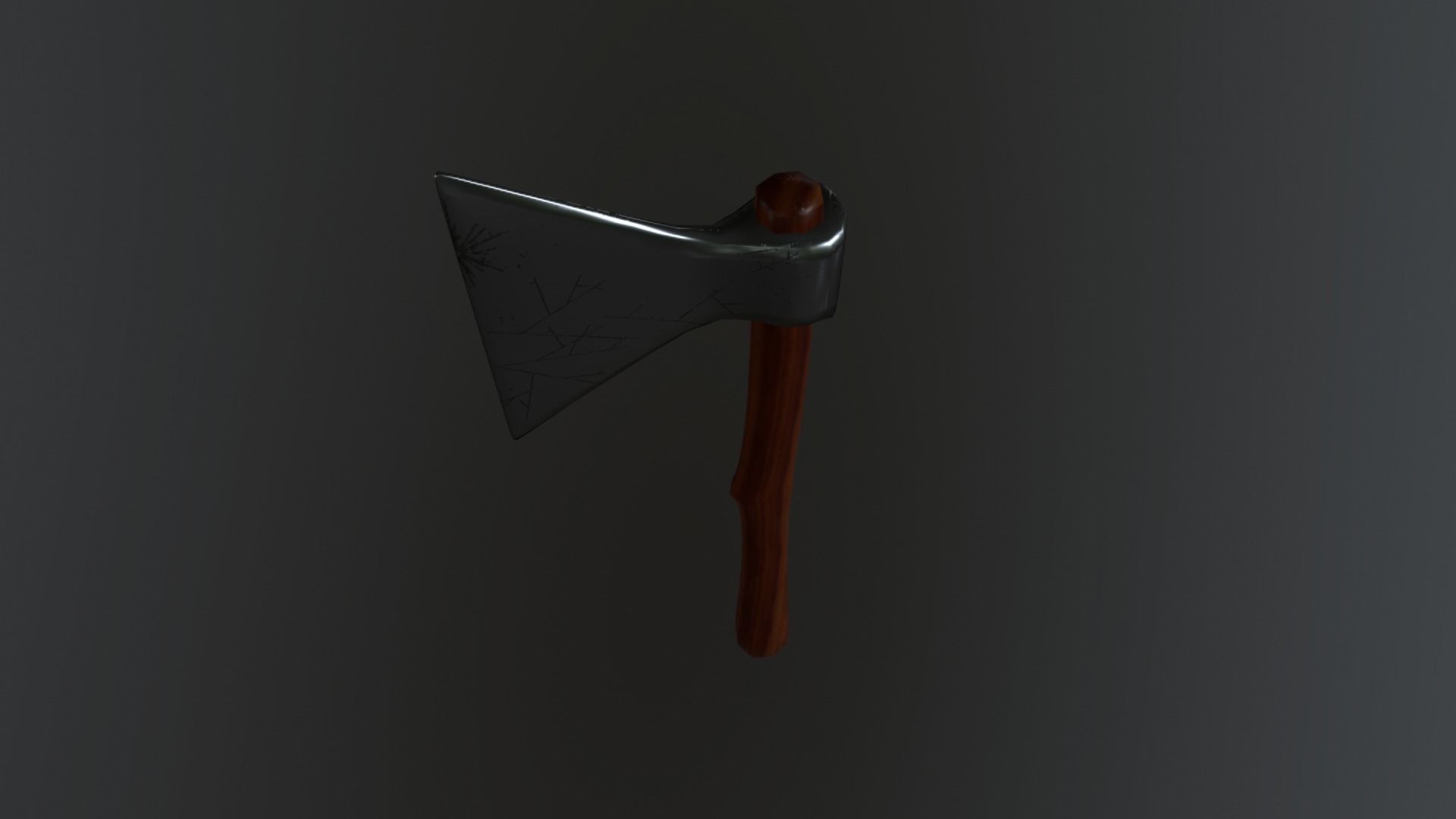 AXE-01 axe Low-poly 3D model_7