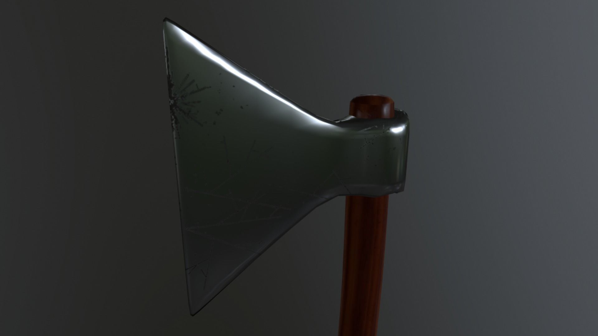 AXE-01 axe Low-poly 3D model_17