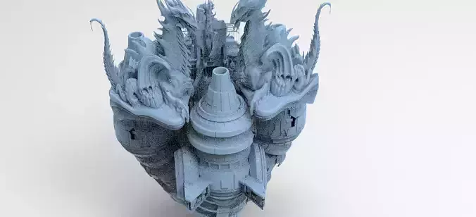 Floating Desert Dragon Throne  platform 1 