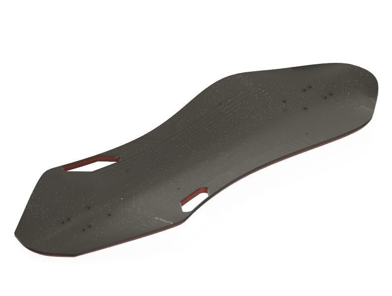 Electric skateboard 3D model_5