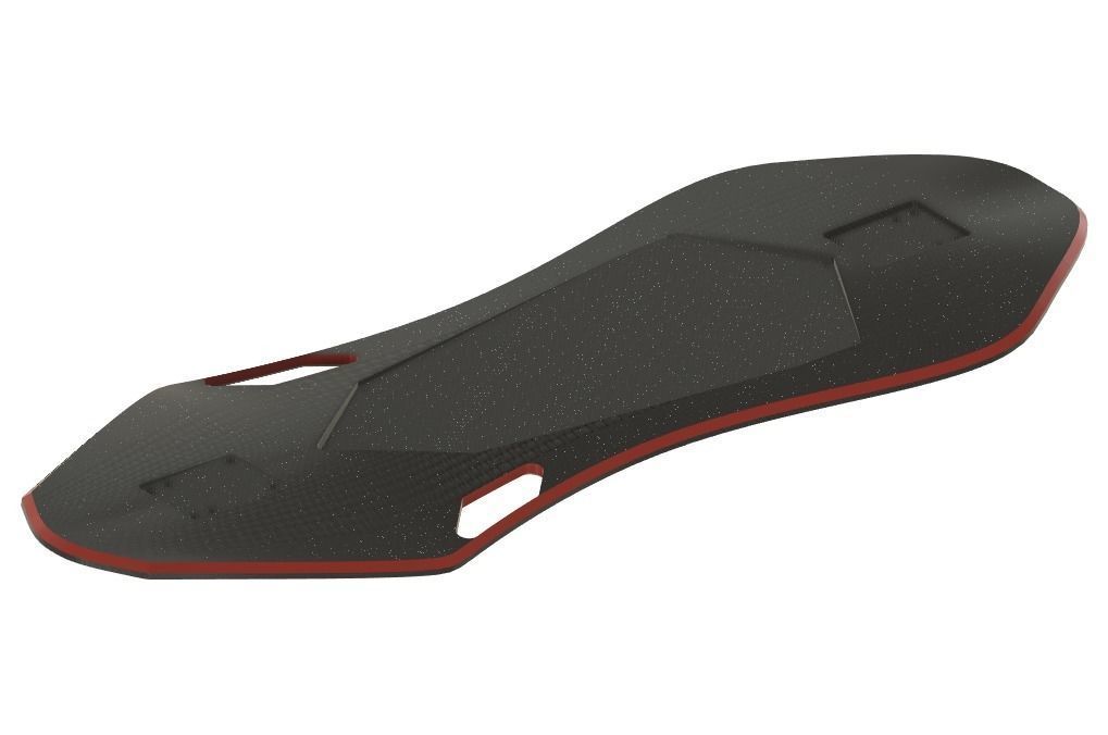 Electric skateboard 3D model_4