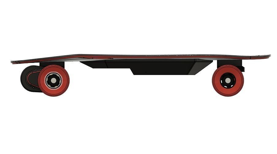 Electric skateboard 3D model_14