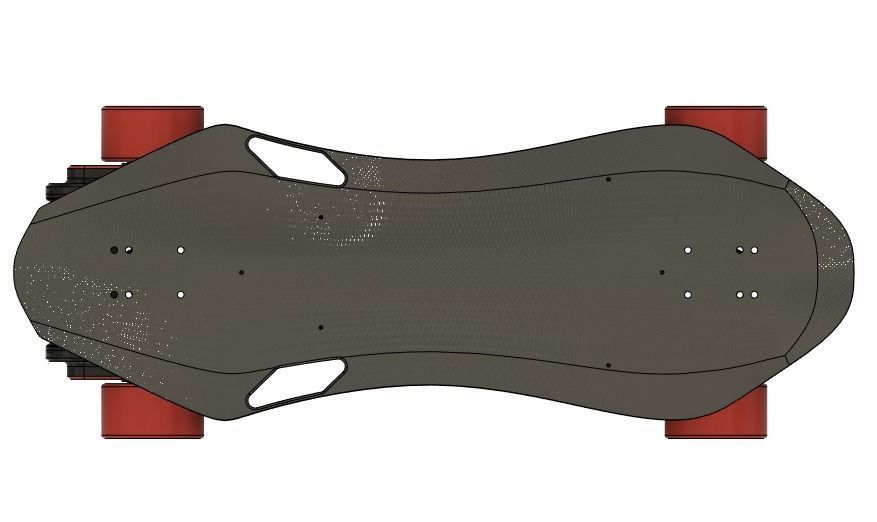 Electric skateboard 3D model_12