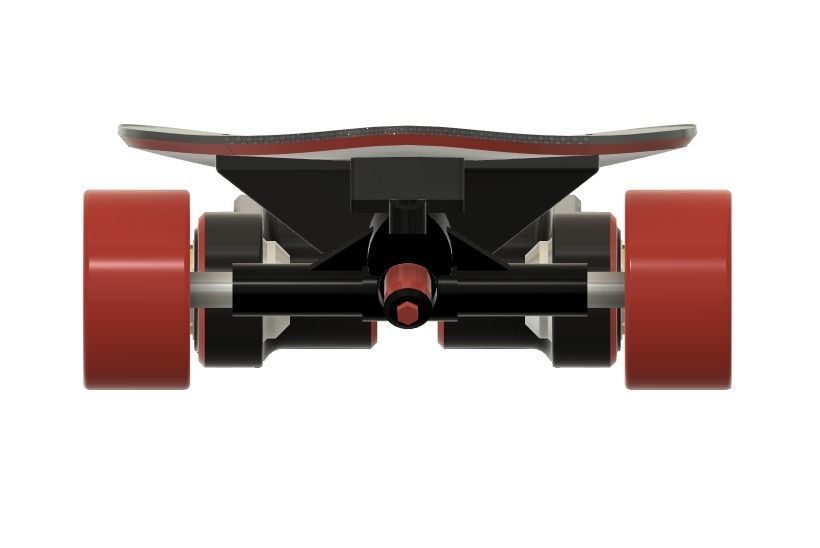Electric skateboard 3D model_10