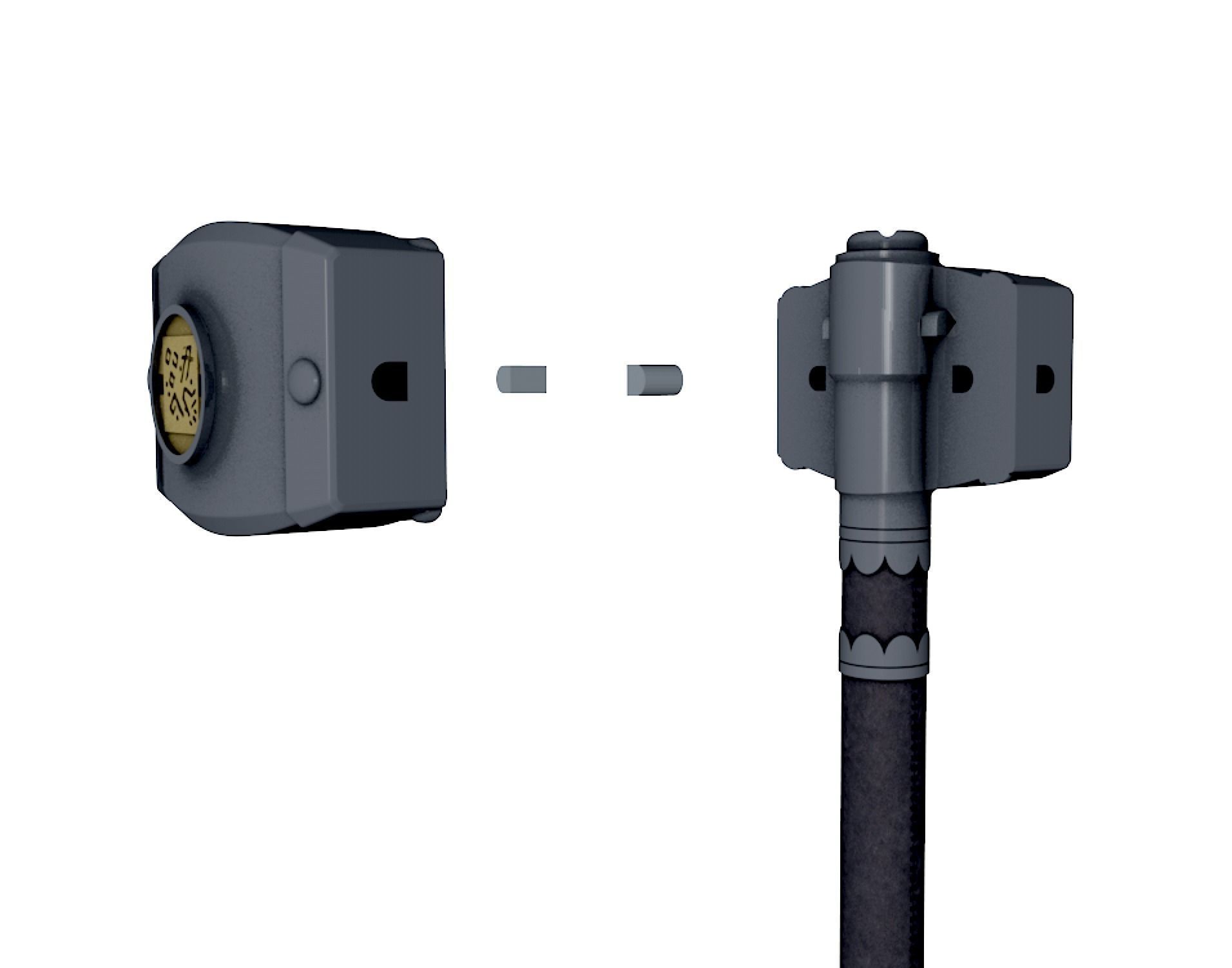 The Witcher Blood Origin Meldofs Hammer Gwen 3D print model_20