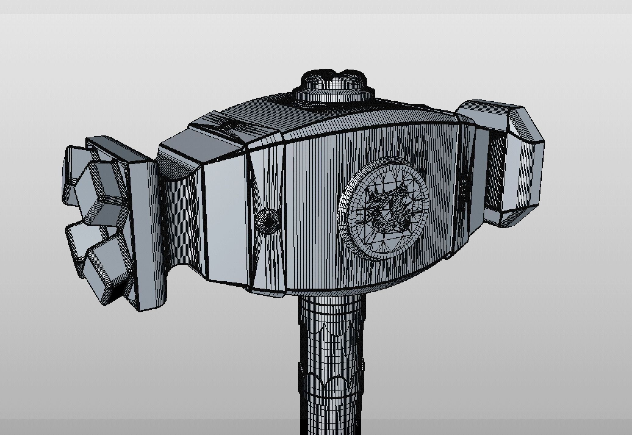 The Witcher Blood Origin Meldofs Hammer Gwen 3D print model_4