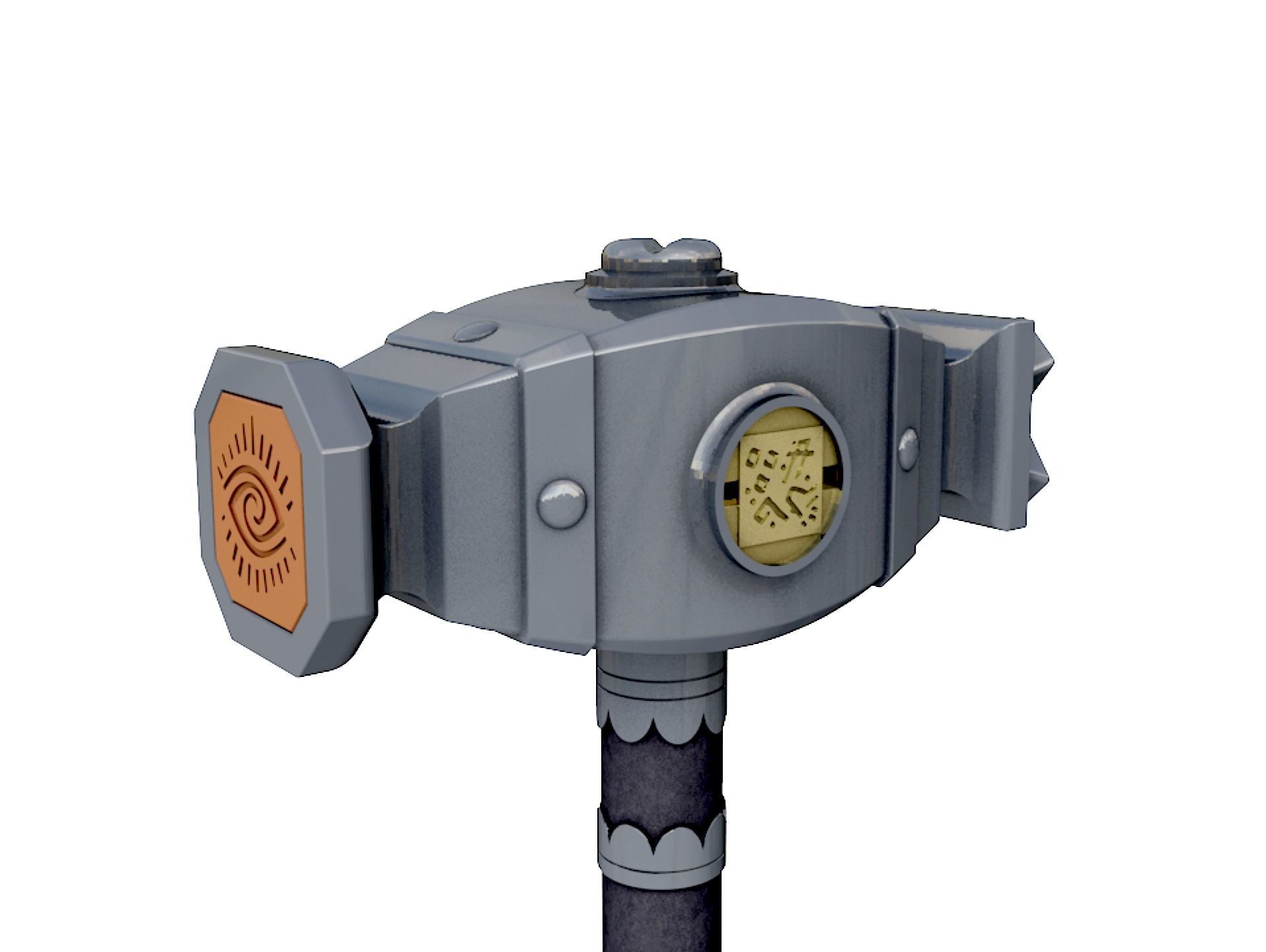 The Witcher Blood Origin Meldofs Hammer Gwen 3D print model_23