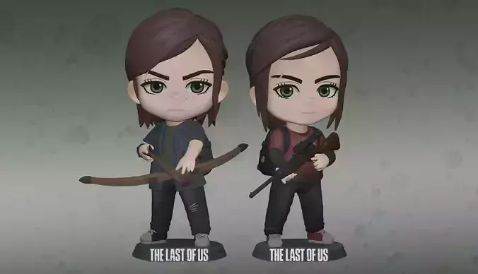 Ellie The Last Of Us Parte 1 y 2 3D print model