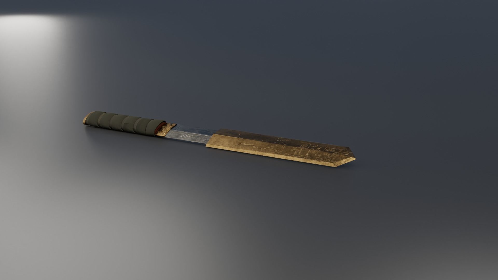 Dagger 3D Model knife Low-poly 3D model_4