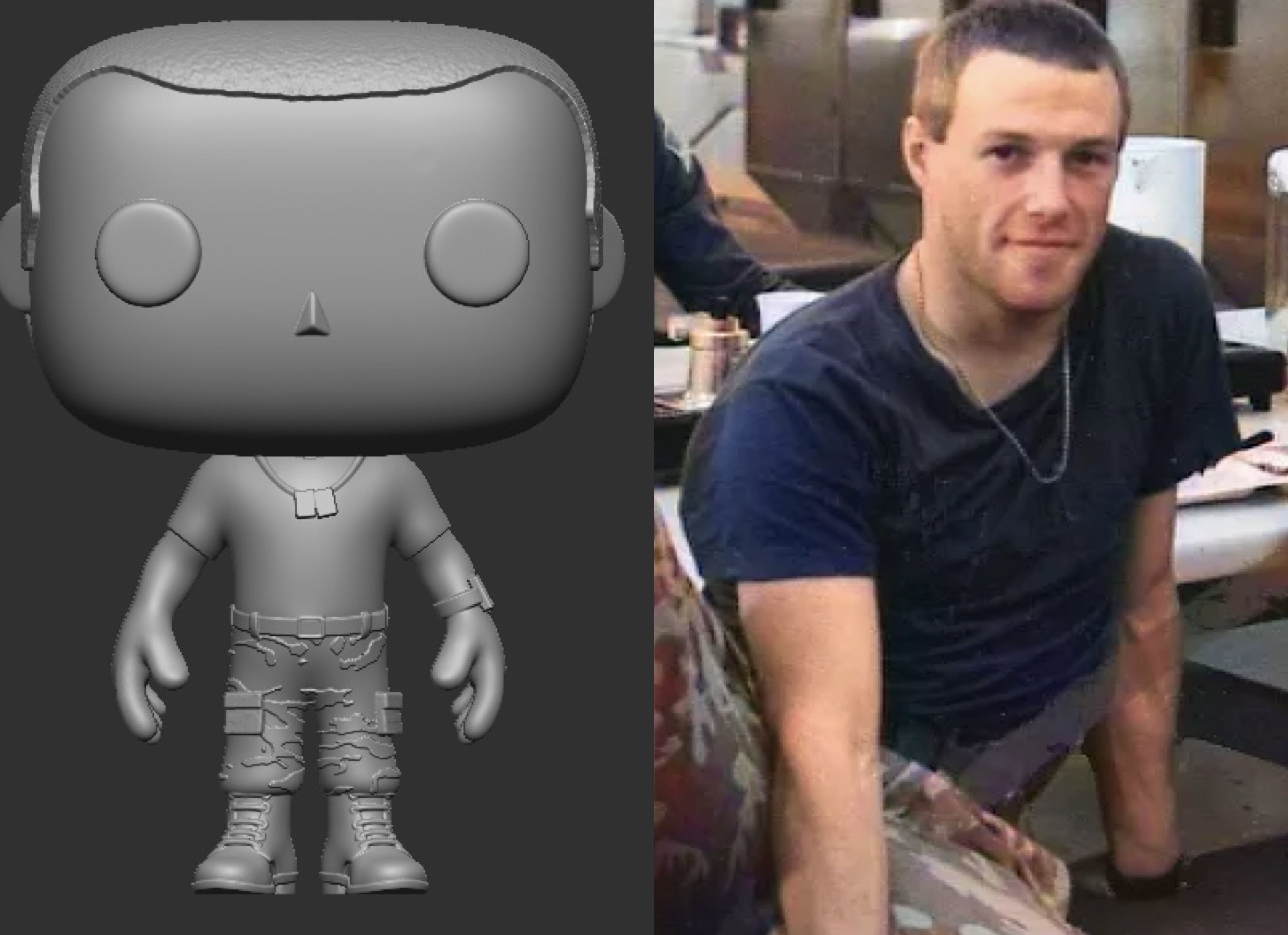 3D Print Model Funko Aliens Crowe Funko Colonial Marine USCM 3D print model_1