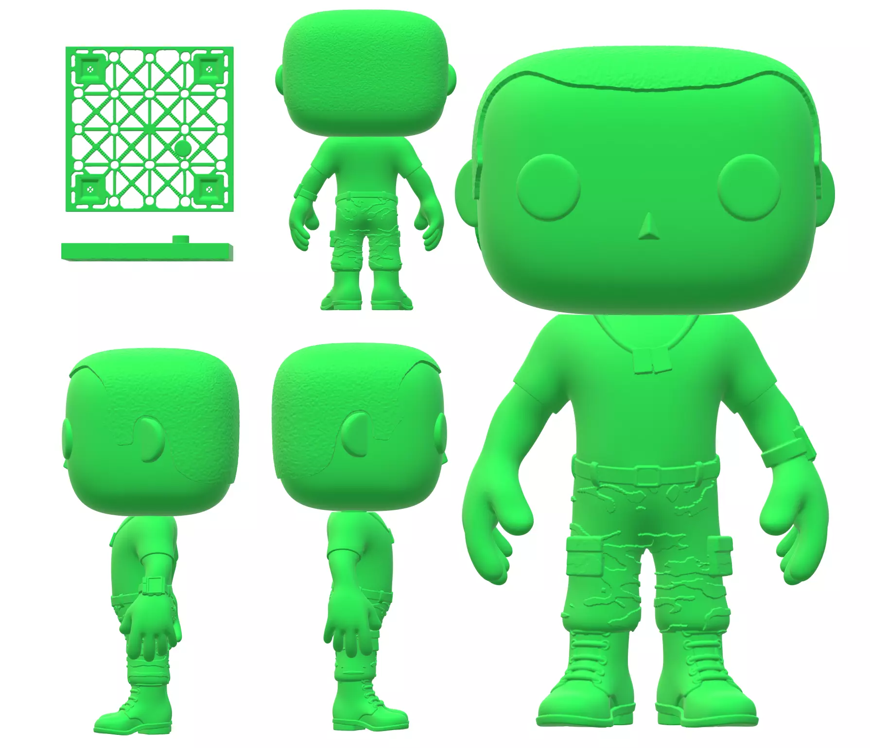 3D Print Model Funko Aliens Crowe Funko Colonial Marine USCM 3D print model_0