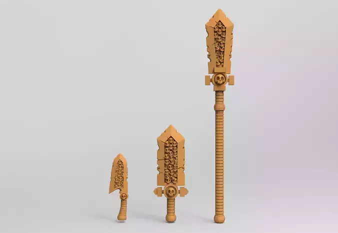 Fantasy weapons for lord gargant 3D print model