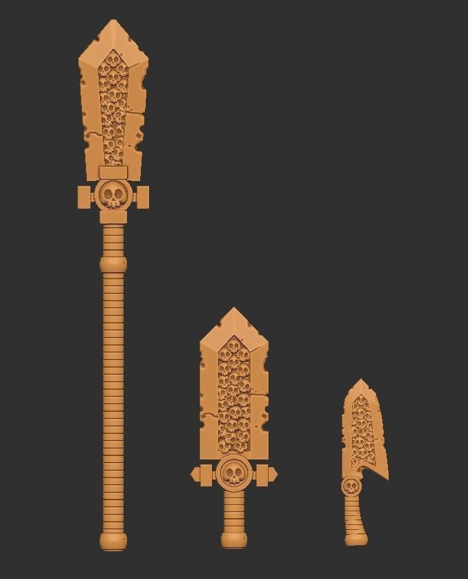 Fantasy weapons for lord gargant 3D print model_5