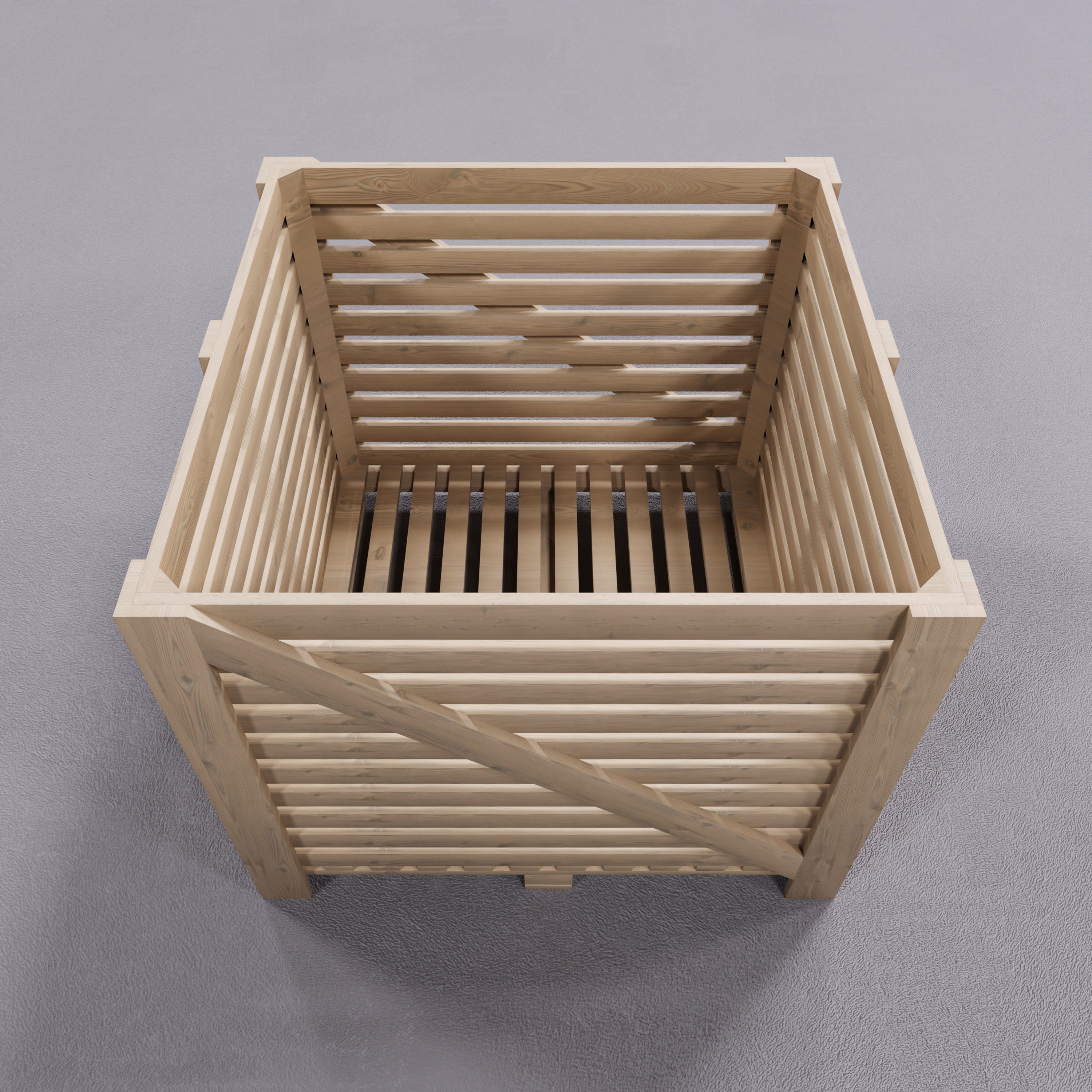 Box Pallet - 3D Model Free low-poly 3D model_2