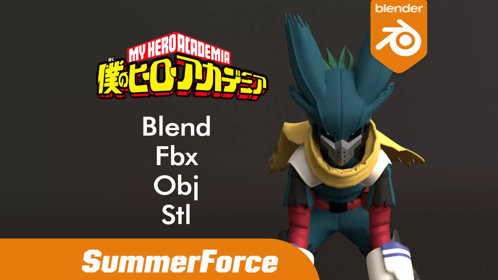 Vigilante Deku - My Hero Academia 3D model