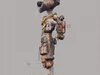 3D model Stylized Grey Alien Scavenger Character Rigged Low Poly VR ...