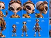3D model Stylized Grey Alien Scavenger Character Rigged Low Poly VR ...