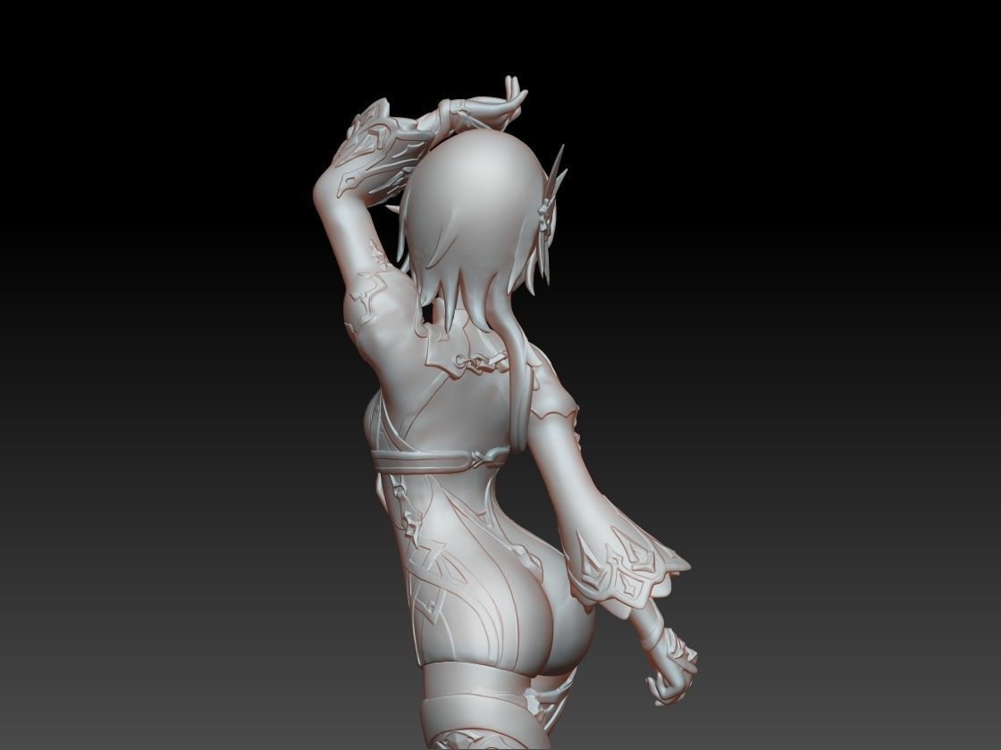 Genshin Impact - Eula Bishoujo Statue 3D print Model 3D print model_8