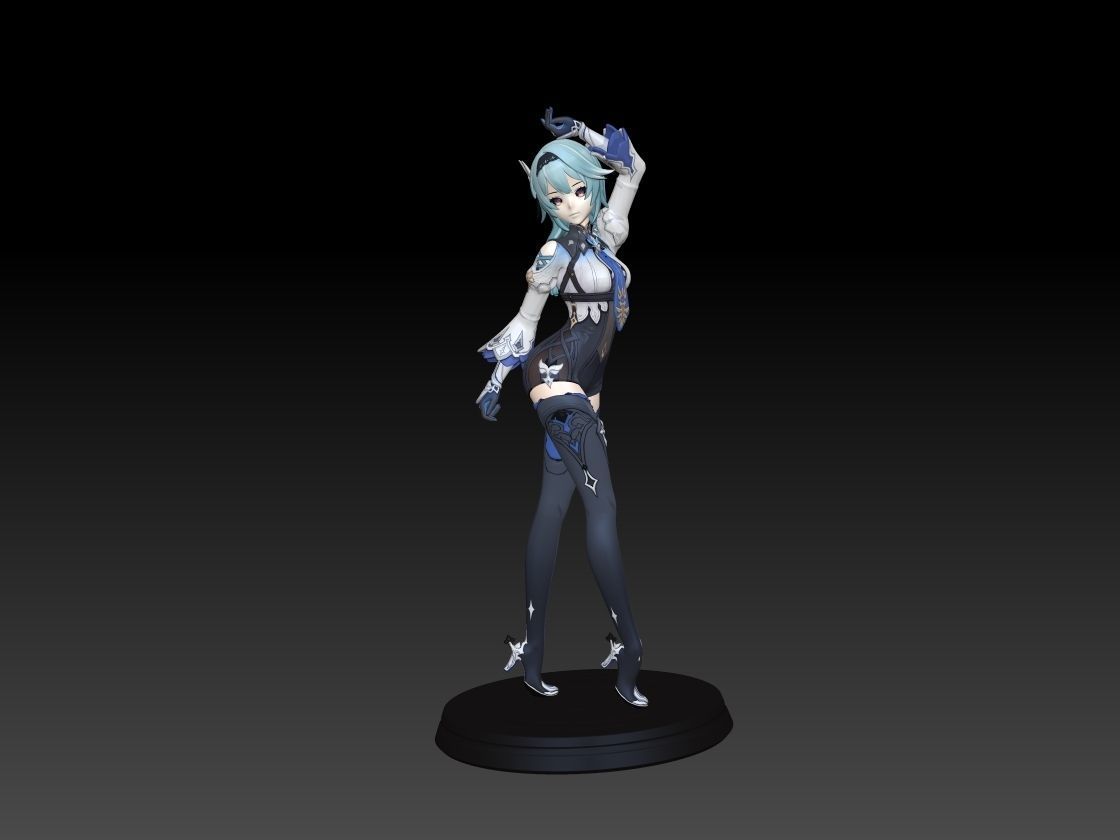 Genshin Impact - Eula Bishoujo Statue 3D print Model 3D print model_9
