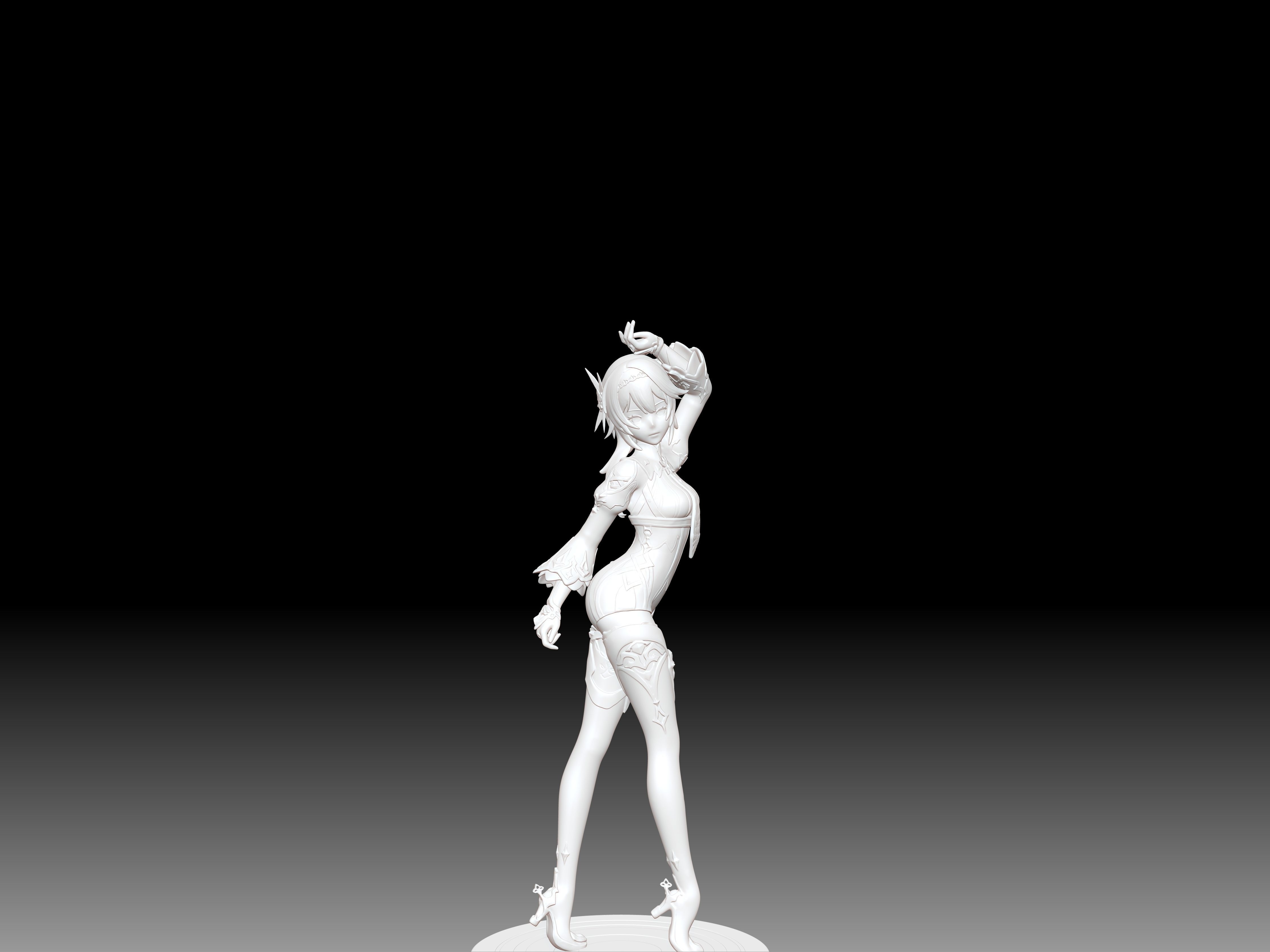 Genshin Impact - Eula Bishoujo Statue 3D print Model 3D print model_26