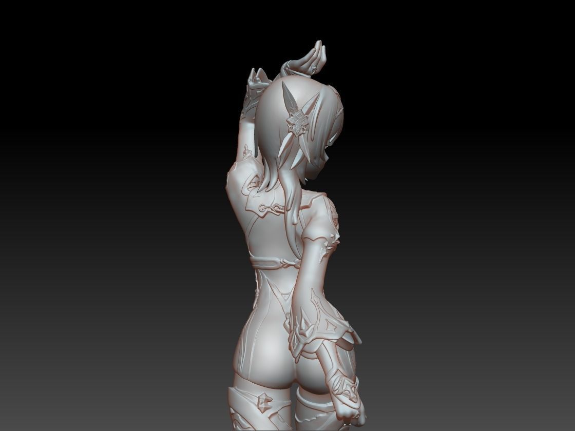 Genshin Impact - Eula Bishoujo Statue 3D print Model 3D print model_15