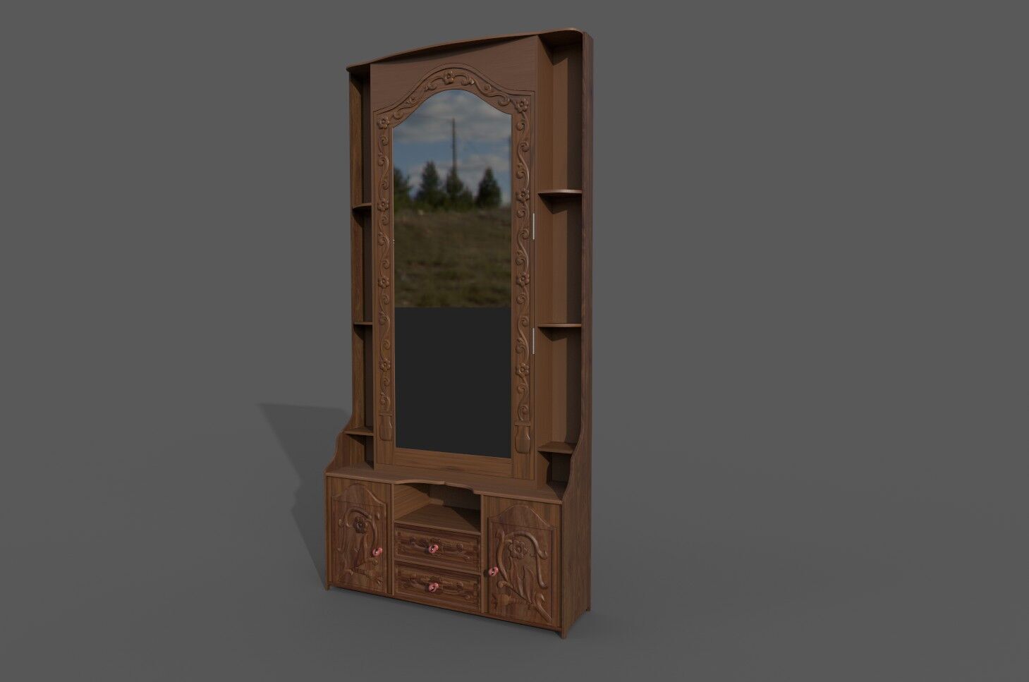 Dressing Table 3D model_3