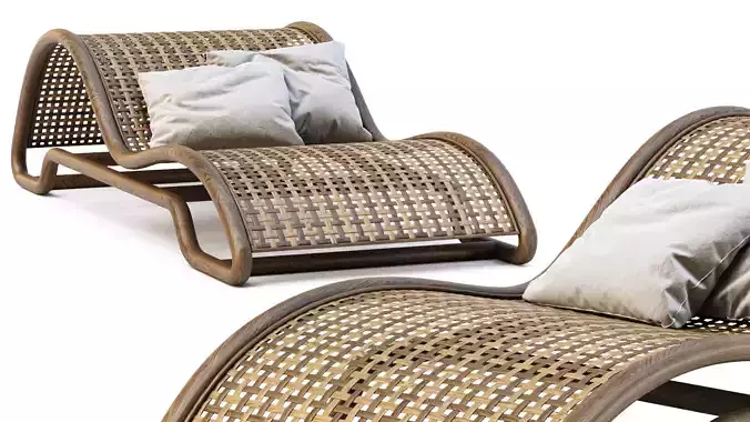 Capri chaise lounge CF3  3D model