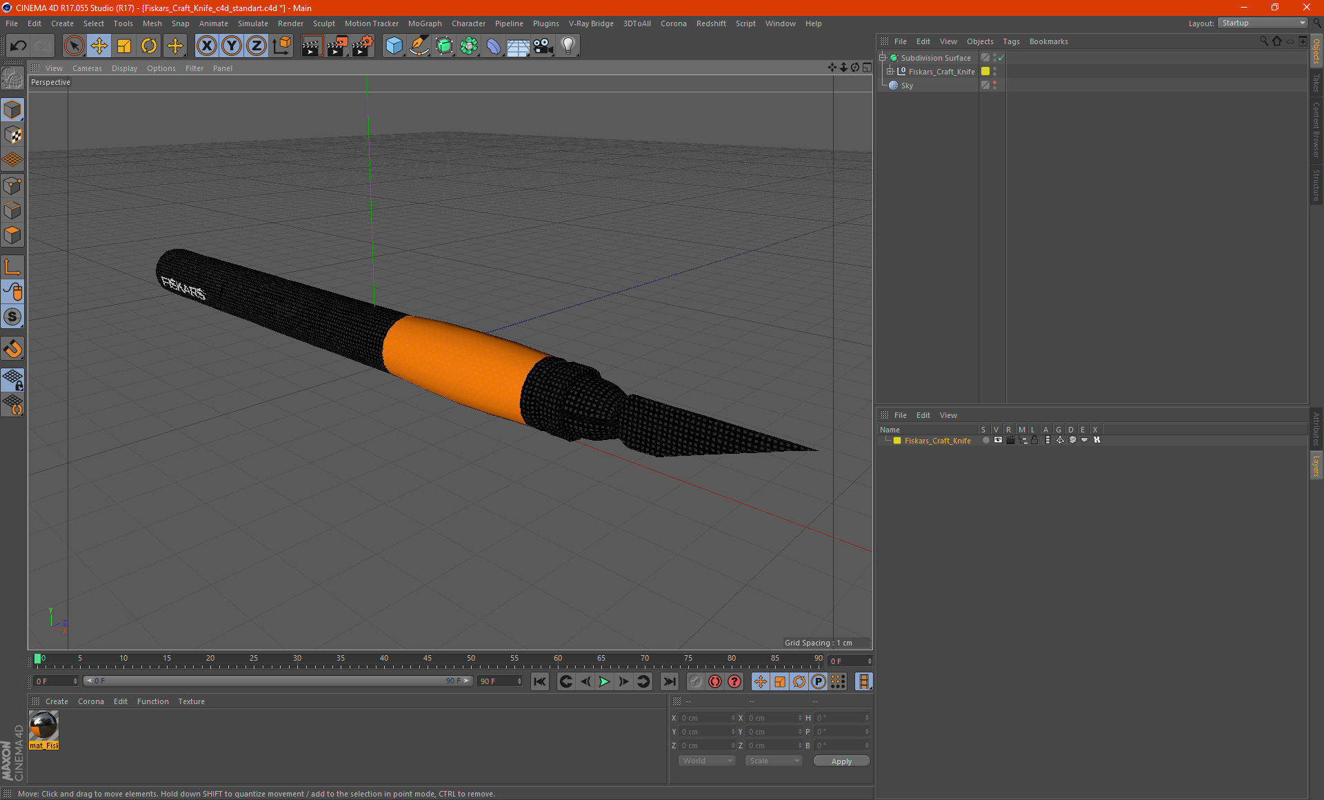 Fiskars Craft Knife 3D model_23