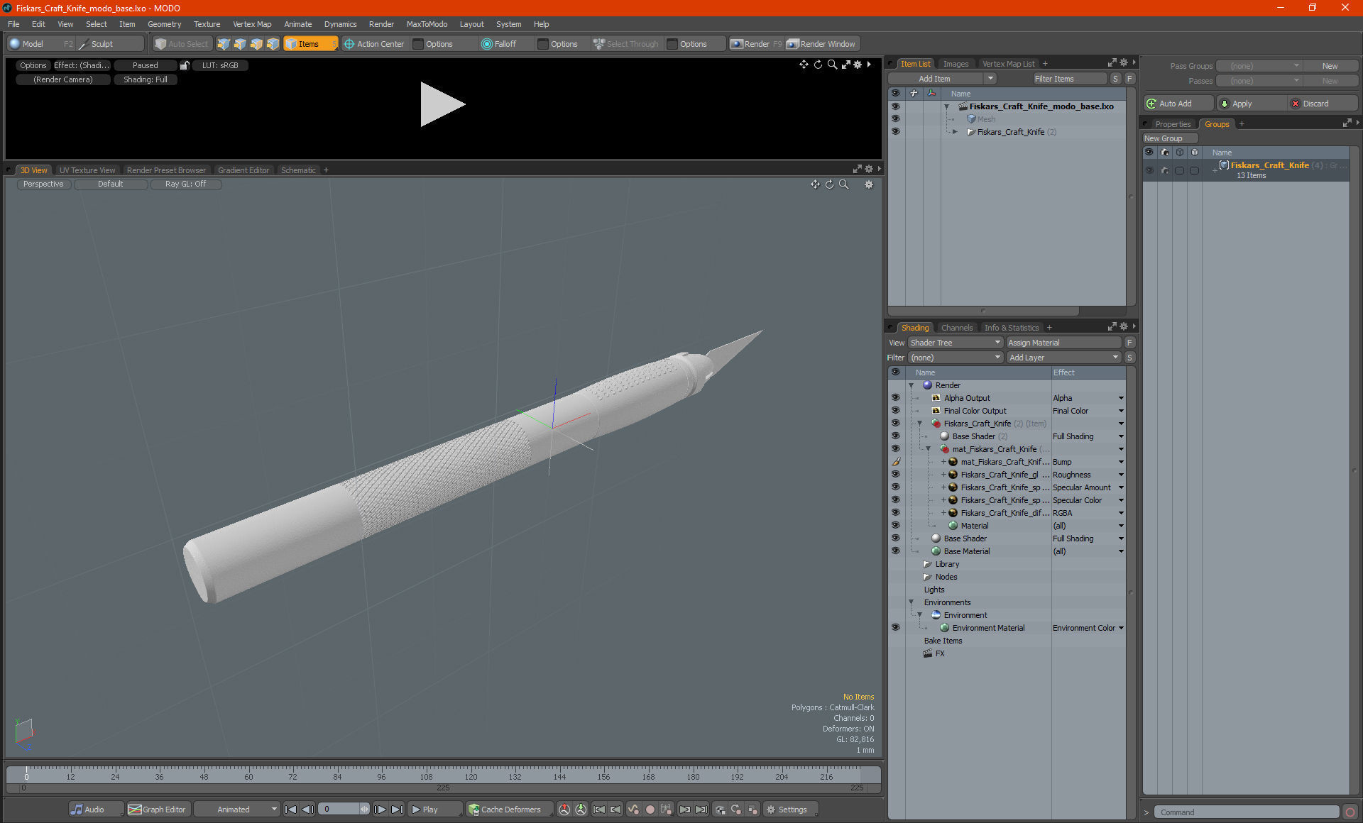 Fiskars Craft Knife 3D model_26