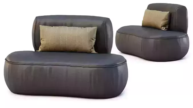 Jenifer Lounge Leather Chair 