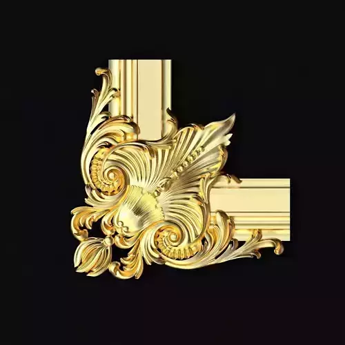 Corner decor ornament for furniture