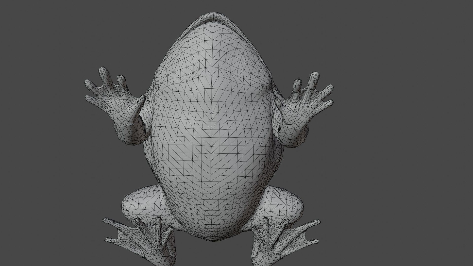 Toad Frog Low-poly 3D model_10