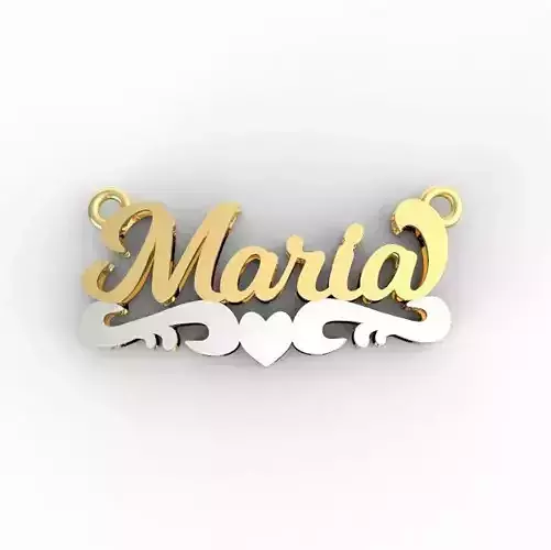 Maria name plate