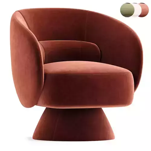 Saboor Upholstered Swivel Barrel Chair