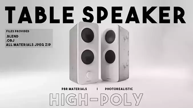 Table Speaker 3D model