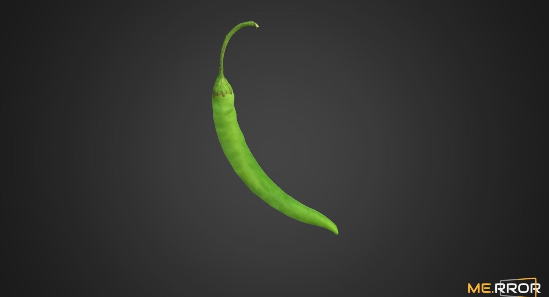 Green Pepper 3D model_2