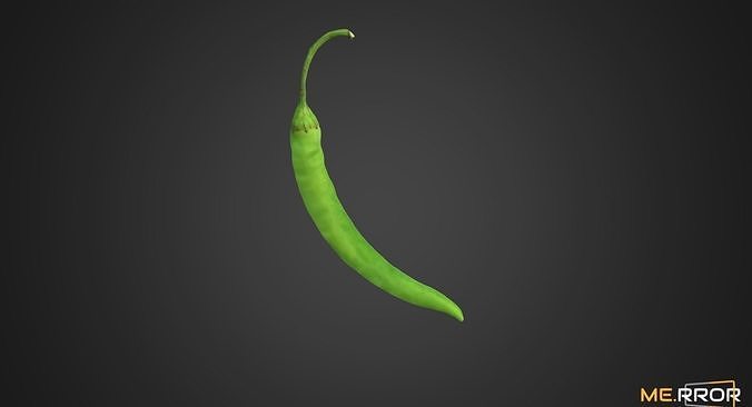 Green Pepper 3D model 3