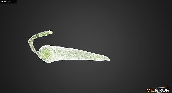 Green Pepper 3D model 6