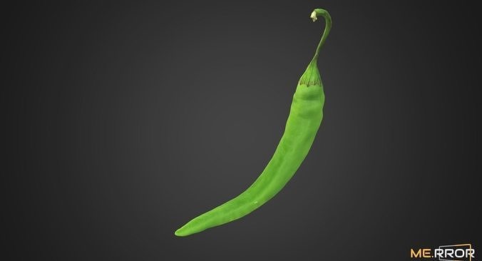 Green Pepper 3D model 5