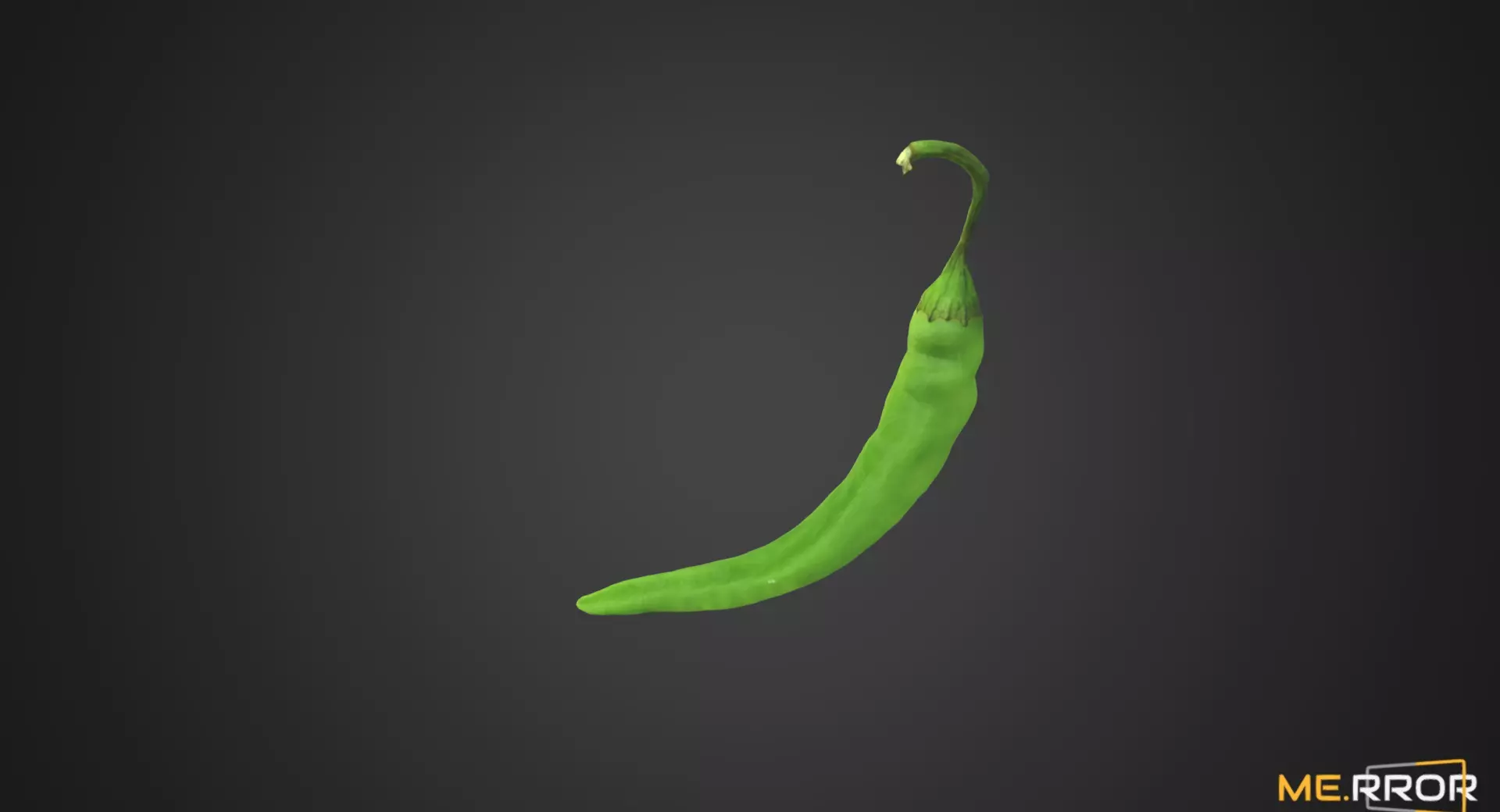 Green Pepper 3D model_0